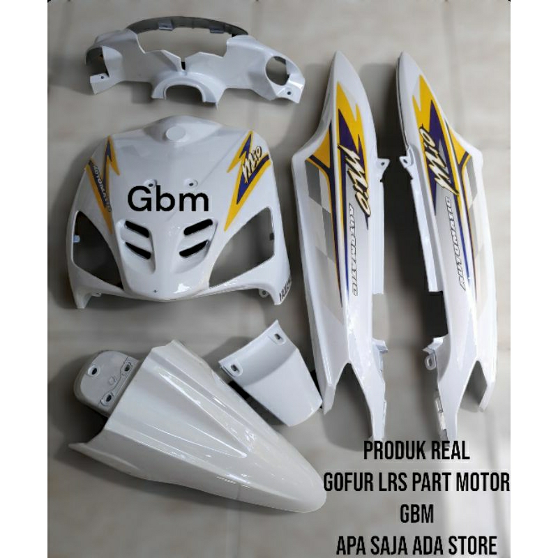 TERMURAH PROMO BODY MOTOR YAMAHA MIO SPORTY PUTIH BONUS STIKER FULL BODY