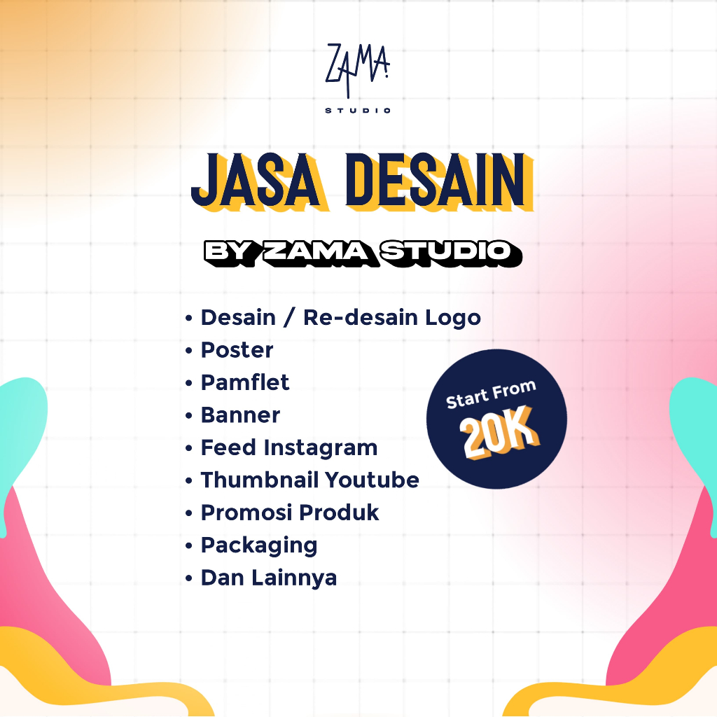 Jasa Desain Logo | Poster | Banner | Promosi Produk | Pamflet | Packaging Murah, Cepat & Free Konsul