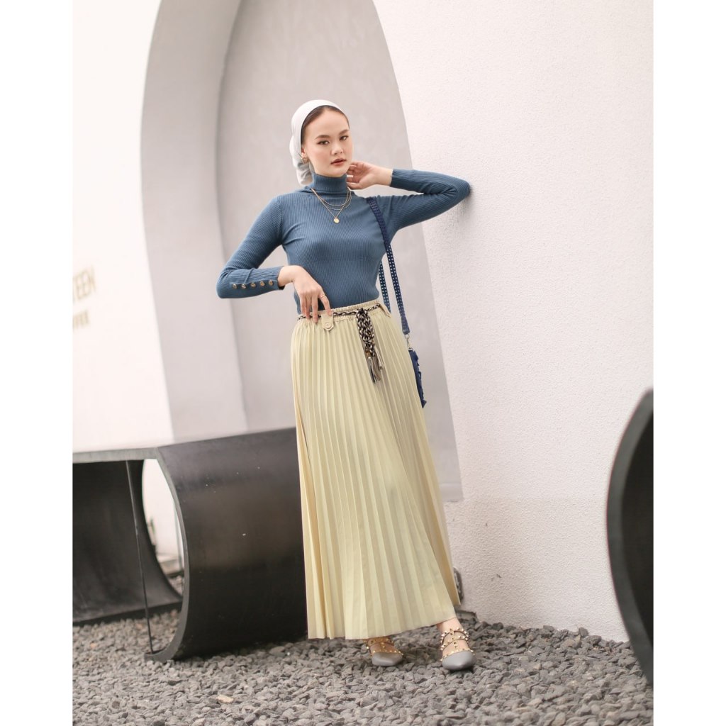 Rok Plisket Premium Polos Ariana By Rania Fashion