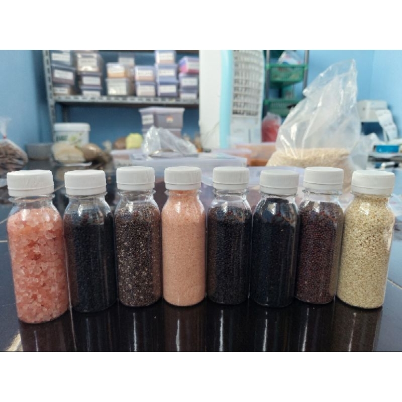 

Jintan Hitam Chia seed Selasih Wijen Putih Wijen Hitam Garam Himalaya