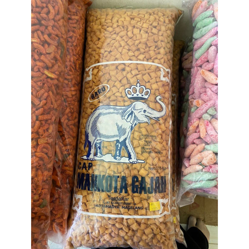 

Pang-Pang Kemasan 1kg Rasa Manis Dan Gurih Mahkota Gajah