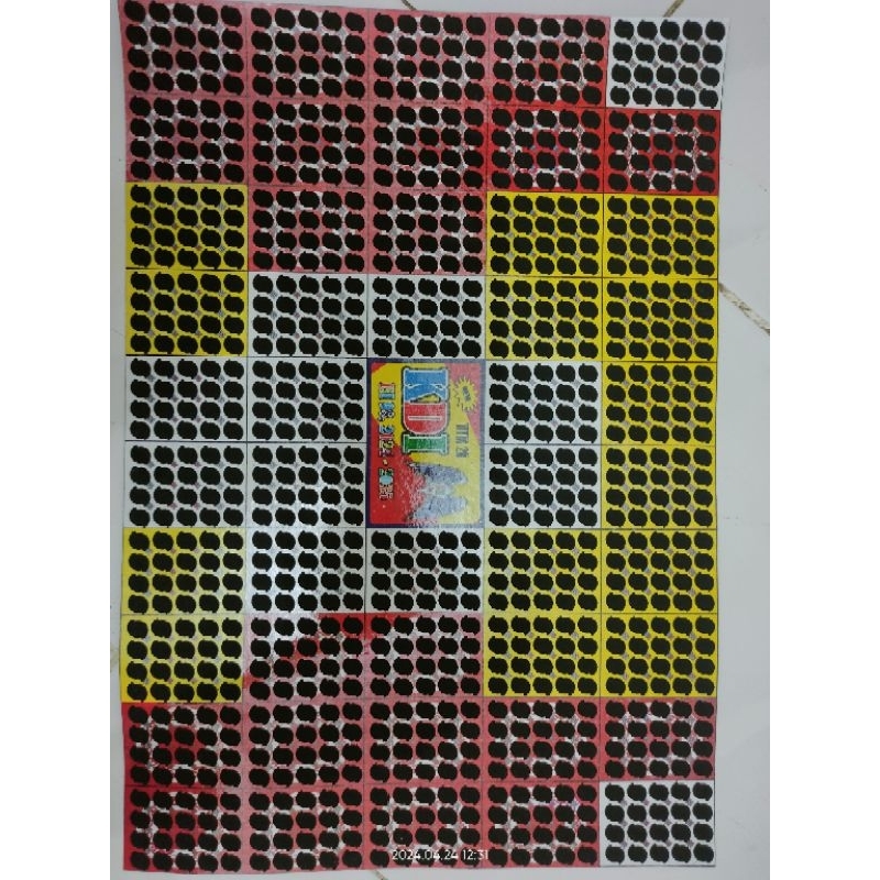 Mainan gosok GosokanBom Titik 20 zonk tengkorak