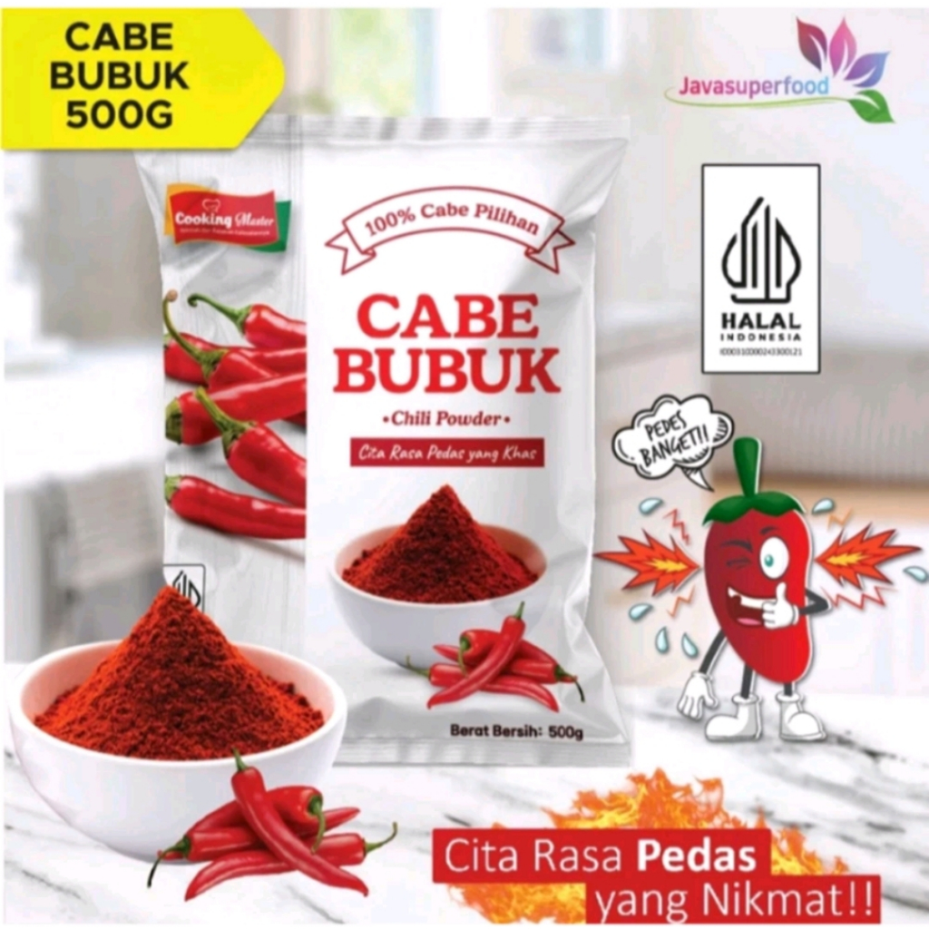 

BUBUK CABE COOKING MASTER / CABE BUBUK / CHILI POWDER / PEDAS / AIDA 500gram