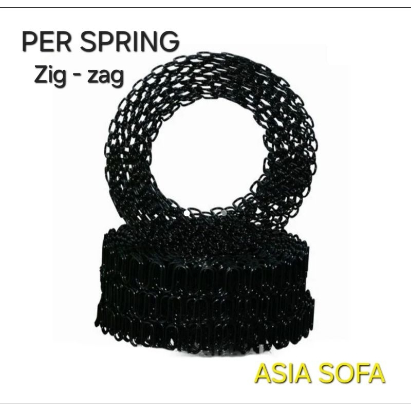 Per Zig - Zag Sofa Kawat Logam Zig - Zag 1 Gulung