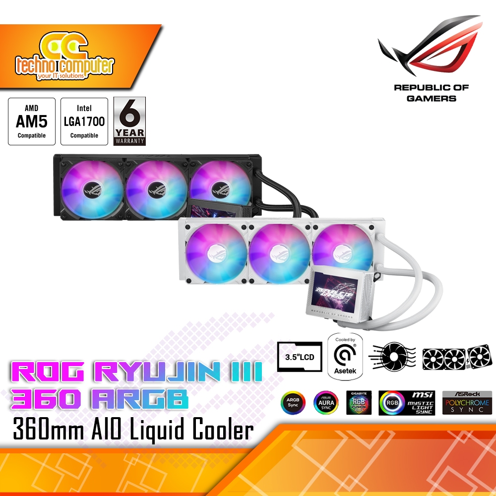 CPU COOLER ASUS ROG RYUJIN III 360 ARGB - 360mm AIO Liquid Cooler