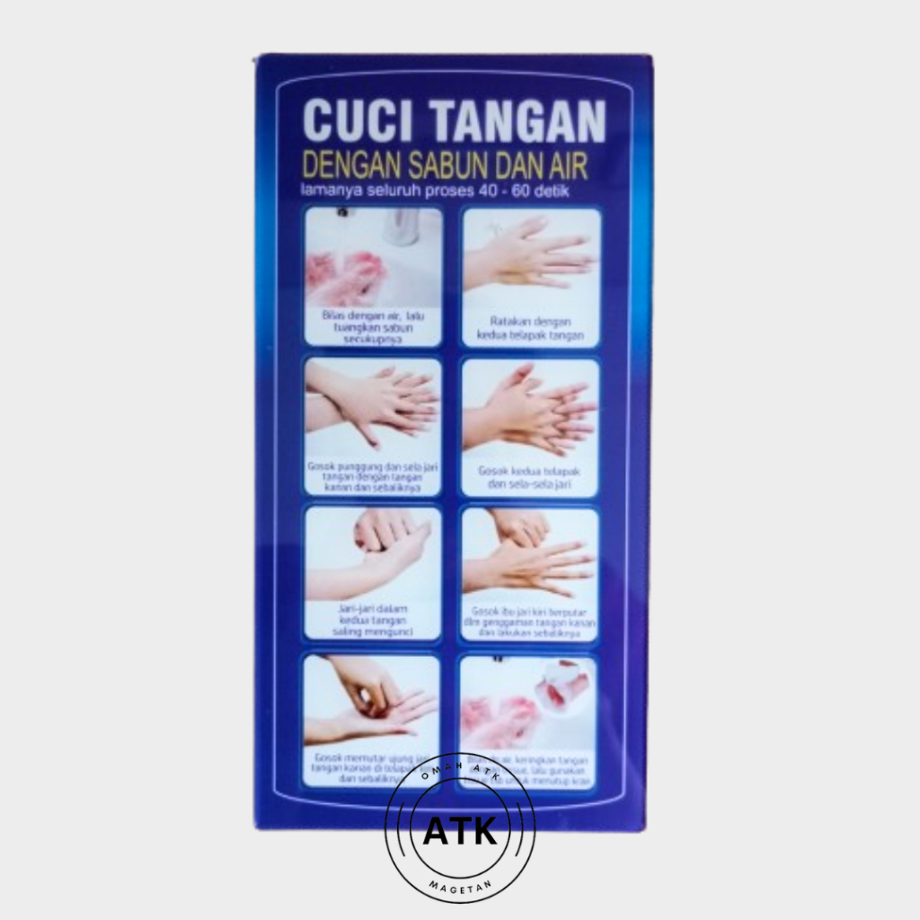 

Akrilik Cuci Tangan Dengan Air dan Sabun - Cara Cuci Tangan