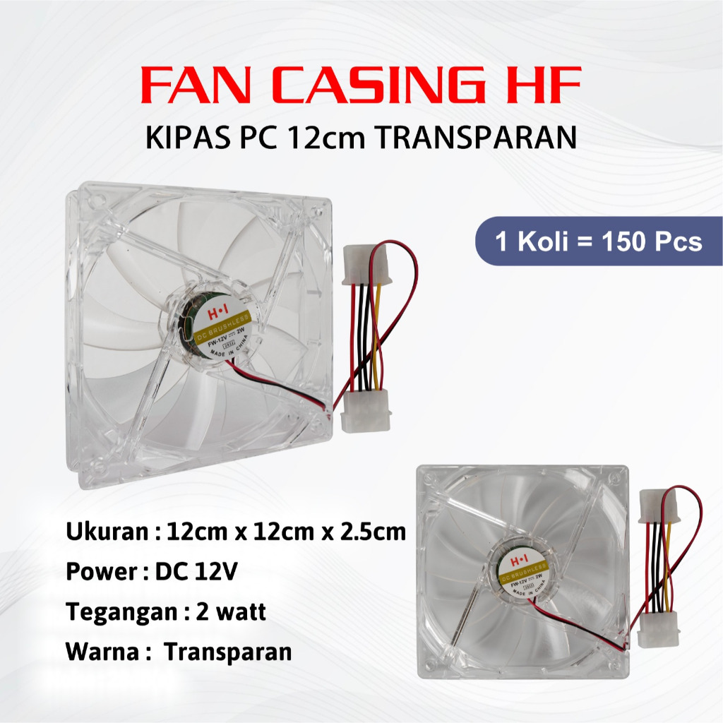 EYOTA FAN CASING 12CM TRANSPARANT KOMPUTER PC DESKTOP/EYOTA FAN CASING 12CM HITAM KOMPUTER PC DESKTO