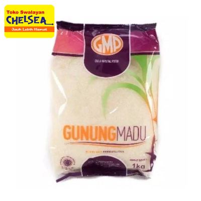 

Gula GMP gunung madu kemasan 1kg per 5 pcs/ gula kuning/ gula manis