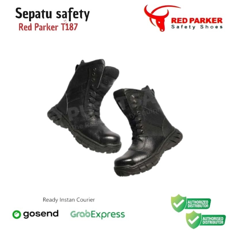 SEPATU SAFETY SHOES RED PARKER T 187 - SAFETY SHOES RED PARKER