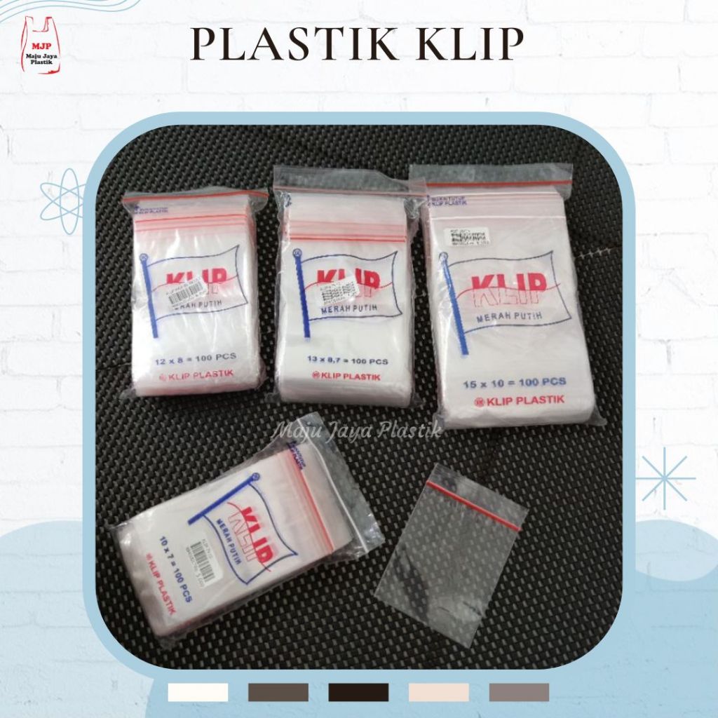 (Isi 100pcs) Plastik Klip Berbagai Macam Ukuran 16x24 cm 11x17 13x20 20x30 25x35 Plastik Kue Makanan
