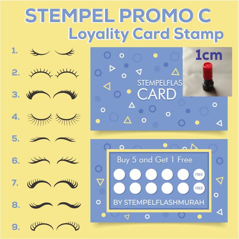 

stempel promo C 1,5cm kartu nama toko member custom label pricelist pricetag shop tinta otomatis murah