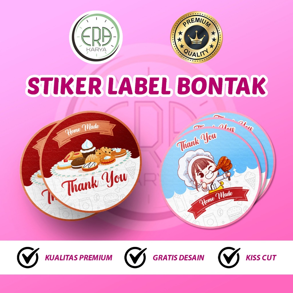

STIKER LABEL, STIKER PRODUK, STIKER PREMIUM BONTAK A3++