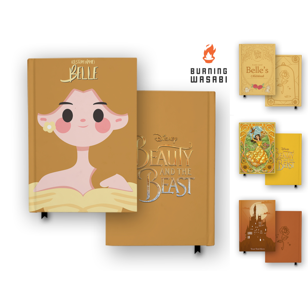 

Buku Catatan Notebook Princess Belle 2 Beauty And The Beast KHUSUS A6 POLOS Custom Disney Hardcover