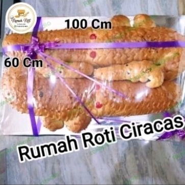 

ROTI BUAYA SEPASANG+ANAK ACARA SESERAHAN CROCODILE BREAD 1METER