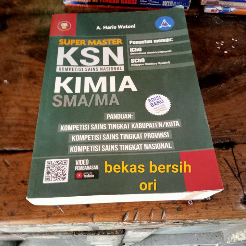 Buku SUPER MASTER KSN KOMPETISI SAINS NASIONAL KIMIA SMA/MA EDISI BARU -  A.Haris Watoni Penerbit YR