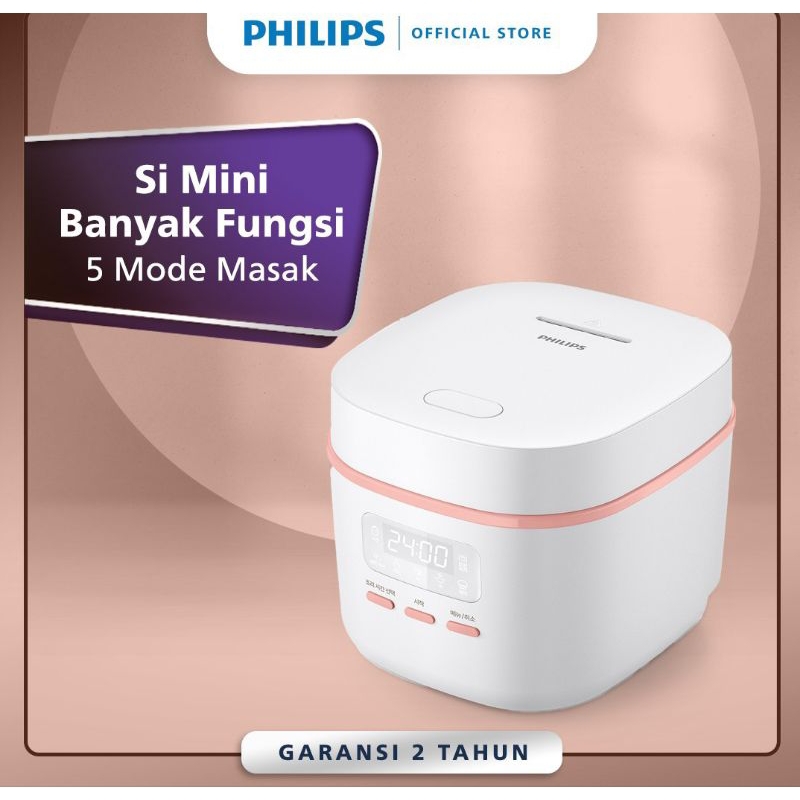 Rice Cooker Digital Philips HD 3064 Magicom Kecil HD3064/33 Magic Com 0,54L Ricecooker Penanak Nasi 