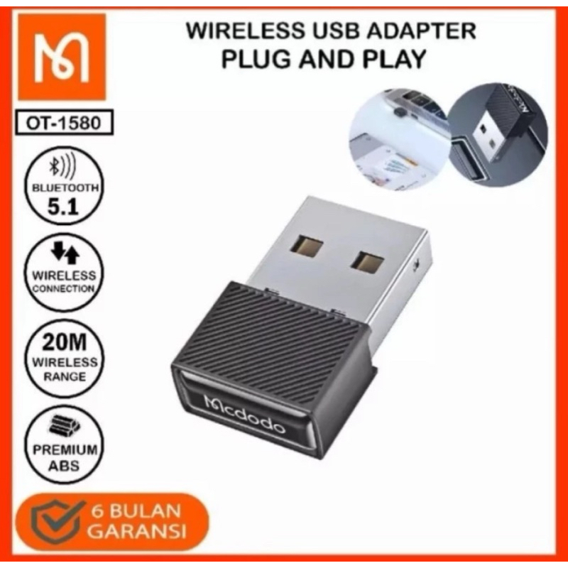 Dongle Bluetooth 5.1 MCDODO OT-1580 - Mcdodo Dongle Transmission For P