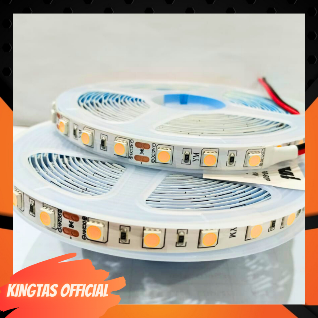 Lampu led strip yimai 5050 ip20 60led 12V/24V 3000k 4000k 6000k