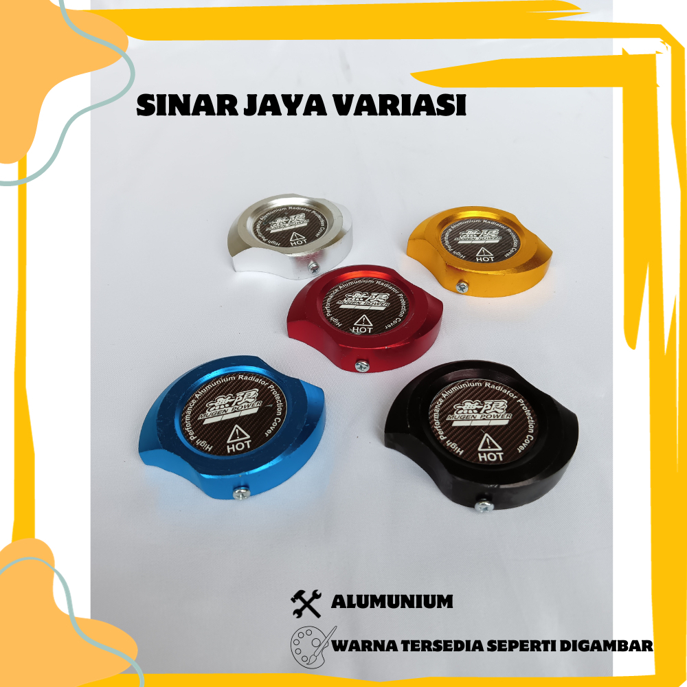 CAP RADIATOR MUGEN TUTUP COVER RADIATOR MUGEN CARP RADIATOR MOTOR MOBIL MUGEN VARIO FU SATRIA FU NMA