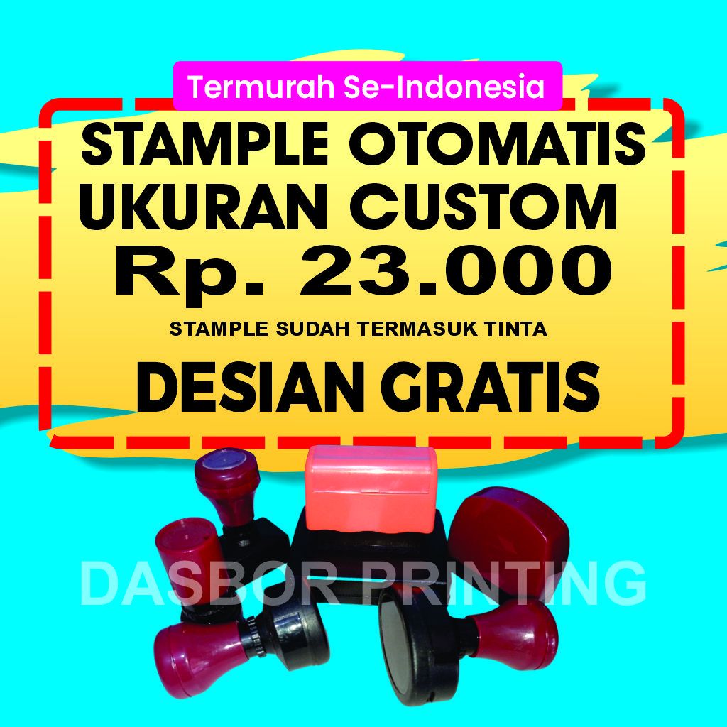 

STEMPEL WARNA TERMURAH | STEMPEL CUSTOM DESIGN NAMA LOGO LUNAS