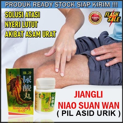jiangli niao suan wan 30 kapsul ori obat nyeri lutut herbal asam urat terampuh 100% Original ASLI