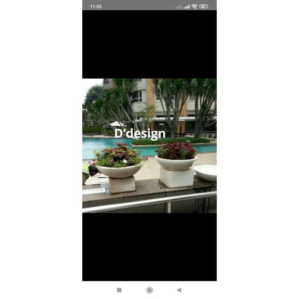 Pot Teratai Terazzo  & Pot Silinder Teraso