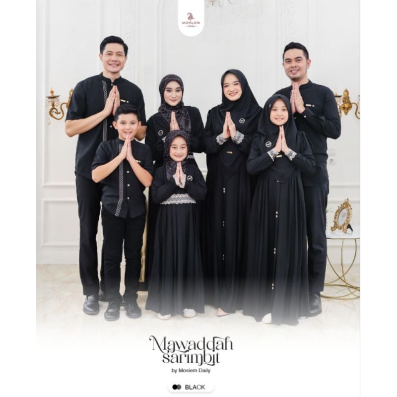 Sarimbit Mawaddah (Black) Couple Family