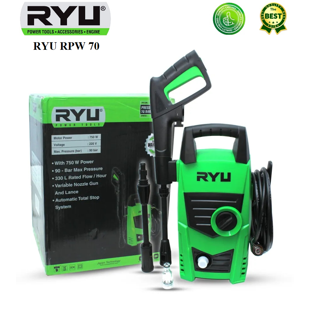 Ryu RPW 70-1 Mesin Jet Cleaner RPW 70-1 / Hight Pressure Washer Mesin Cuci Mobil Motor RPW 70-1