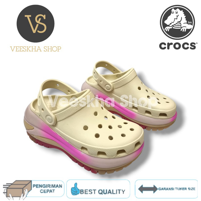 CROCS MEGA CRUSH CLOG GRADATION WANITA/CROCS MEGA CRUSH CLOG GRADATION/MEGA CRUSH CLOG GRADATION/SAN