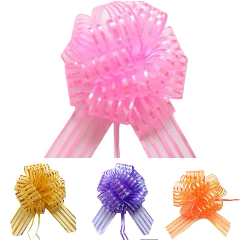 

(1 Pcs) PITA TARIK POM 50mm PITA SERUT POM ORGANZA PITA POM BESAR