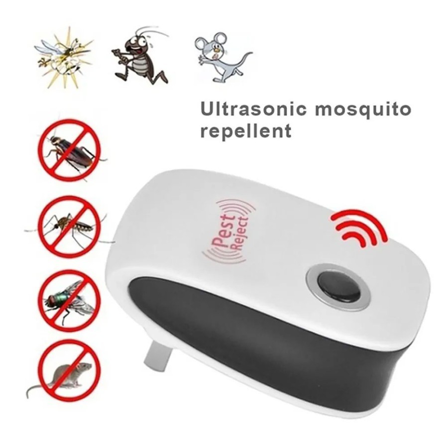 Alat Ultrasonic Pengusir Serangga Nyamuk Kecoa Tikus Elektronik