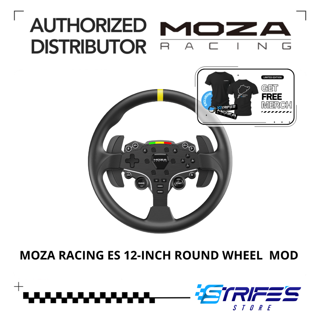 Moza Racing 12-inch Round Mod for ES Steering Wheel