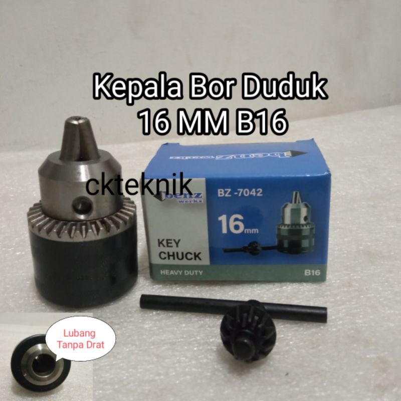 Kepala bor duduk 16MM B16 drill chuck 16MM B16