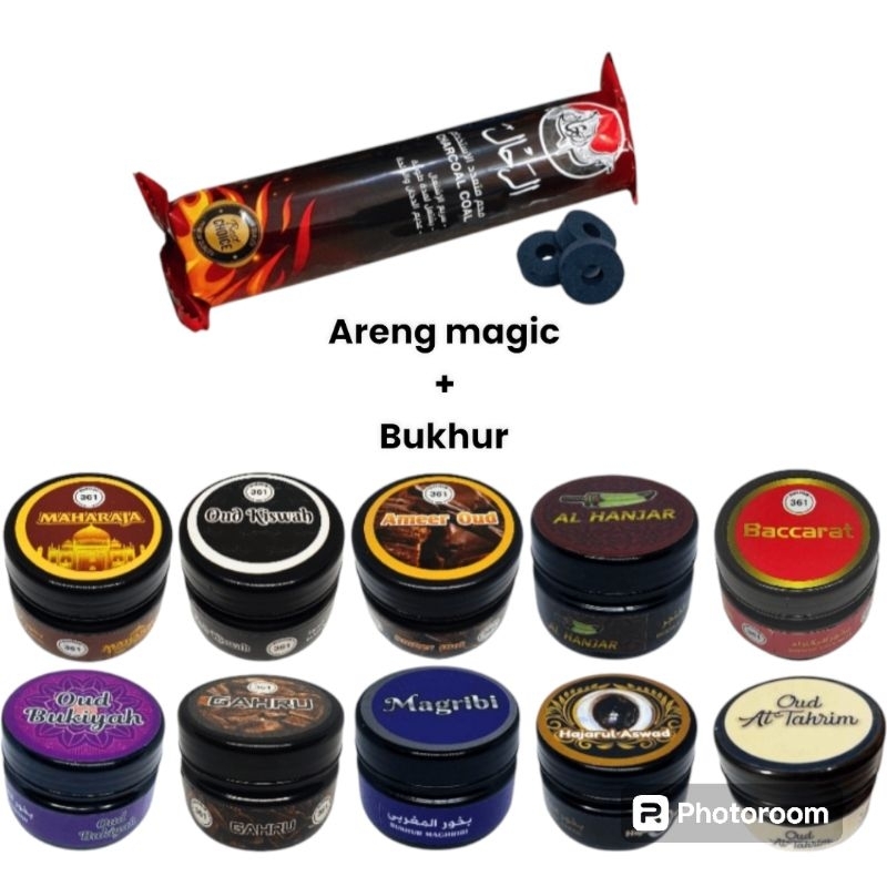 promo Paket Areng + Bukhur dupa pengharum ruangan bakhoor bakar