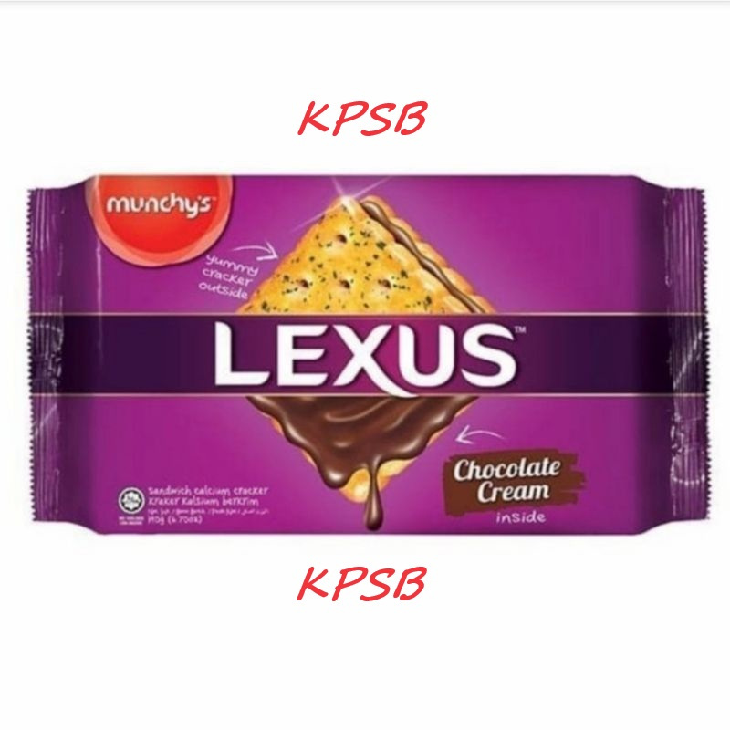 

Munchy's Lexus Sandwich Crackers Cream 195 Gram Snak Biskuit Coklat