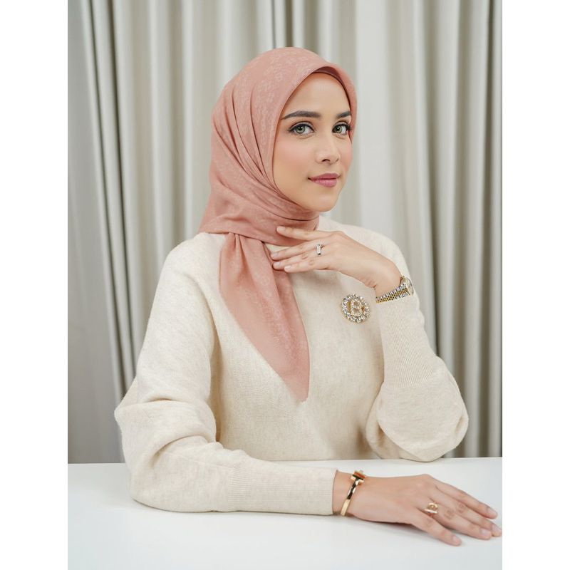 New Buttonscarves Monogram Scramble Peach XL