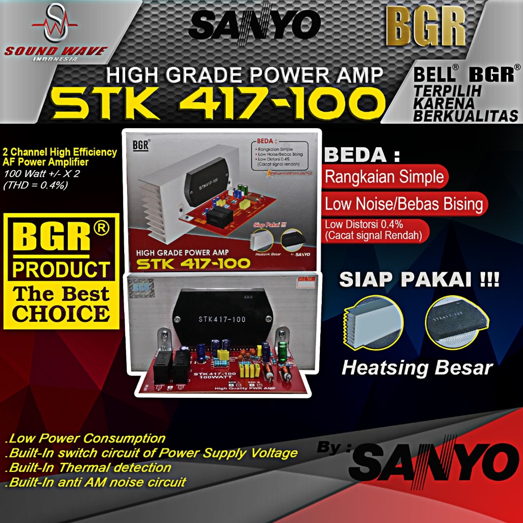 KIT STK 417-100 POWER AMPLY By SANYO
