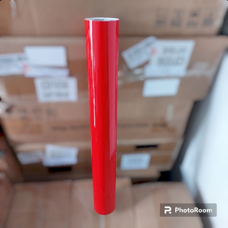 Skotlet Motor Merah Glossy – Warna Sporty Mengkilap, Ukuran 45x50cm