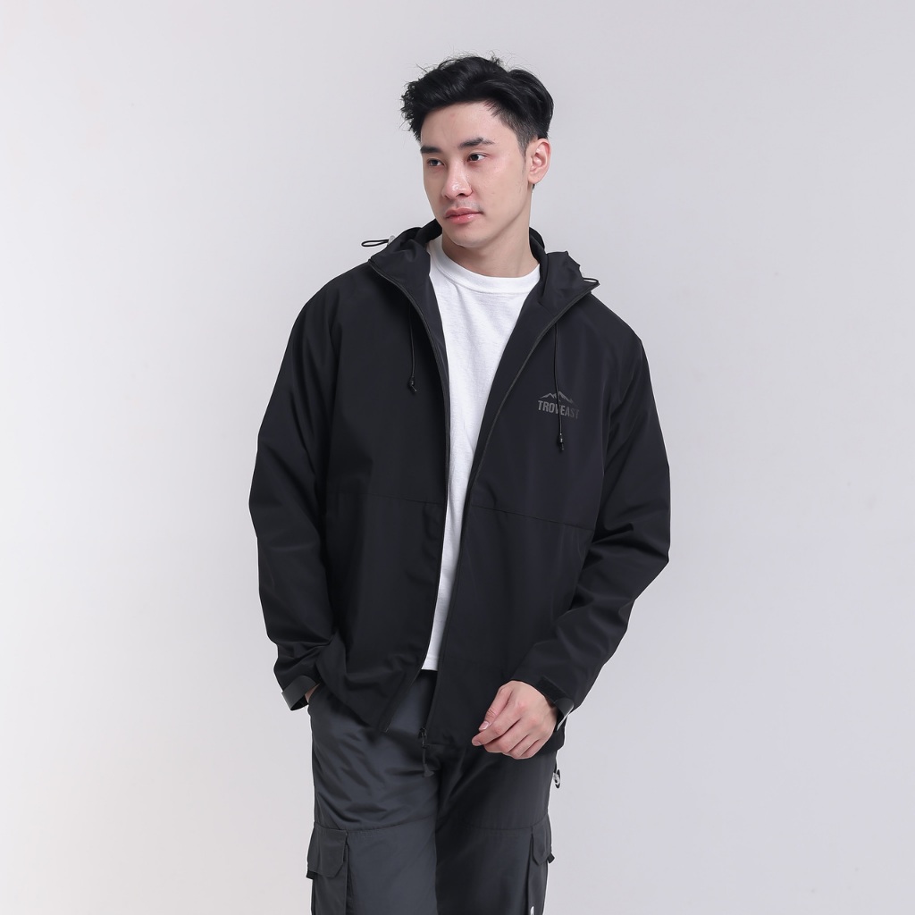 Troveast Gorpcore Outdoor Jacket Waterproof Two Layer Moskow Series Black