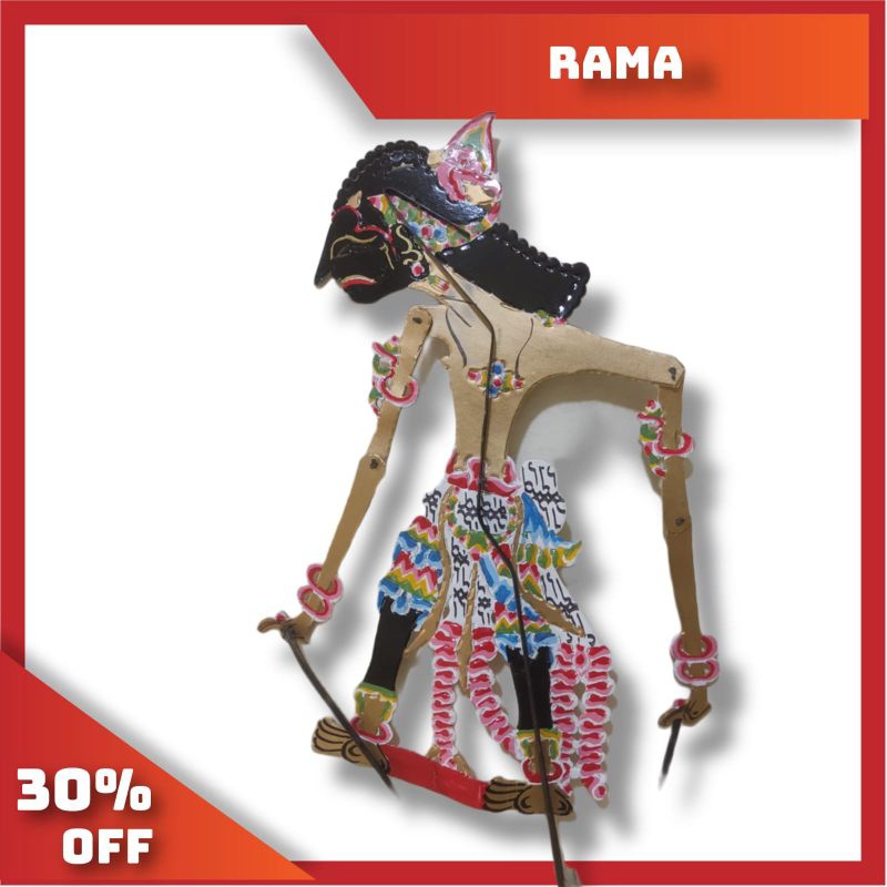 wayang kulit asli karakter rama