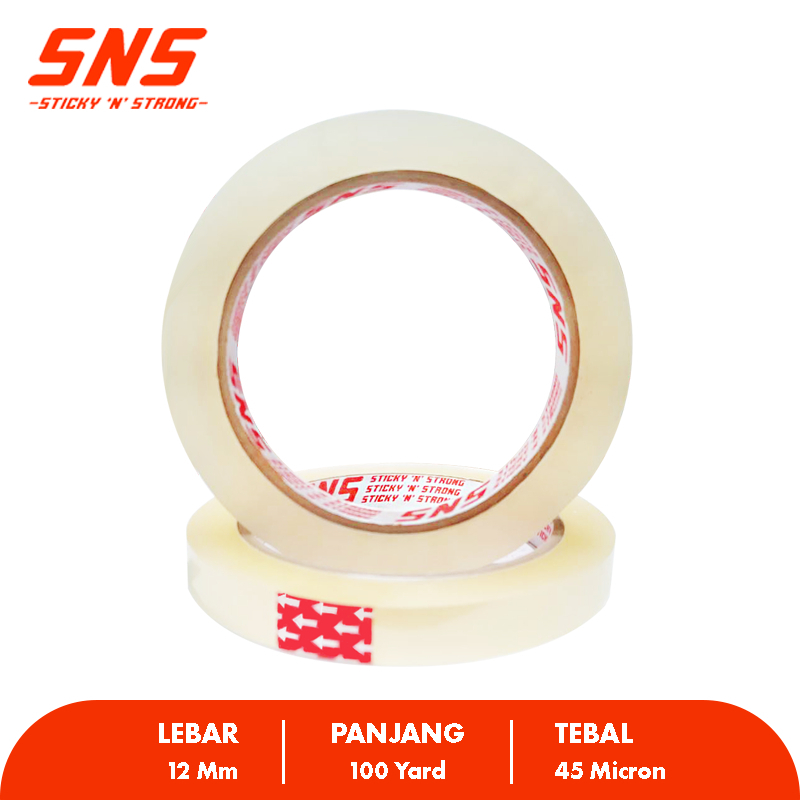 

Solasi / Isolasi / Solatip/ Lakban 12 mm ,100 Yard