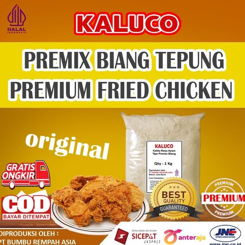 

MEN SALE Tepung Premix Biang Fried Chicken Crispy Premium 1kg