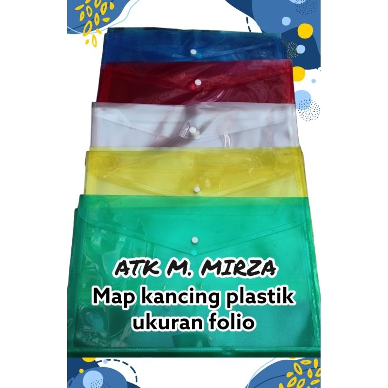 

Map kancing plastik/Map tali plastik ukuran folio