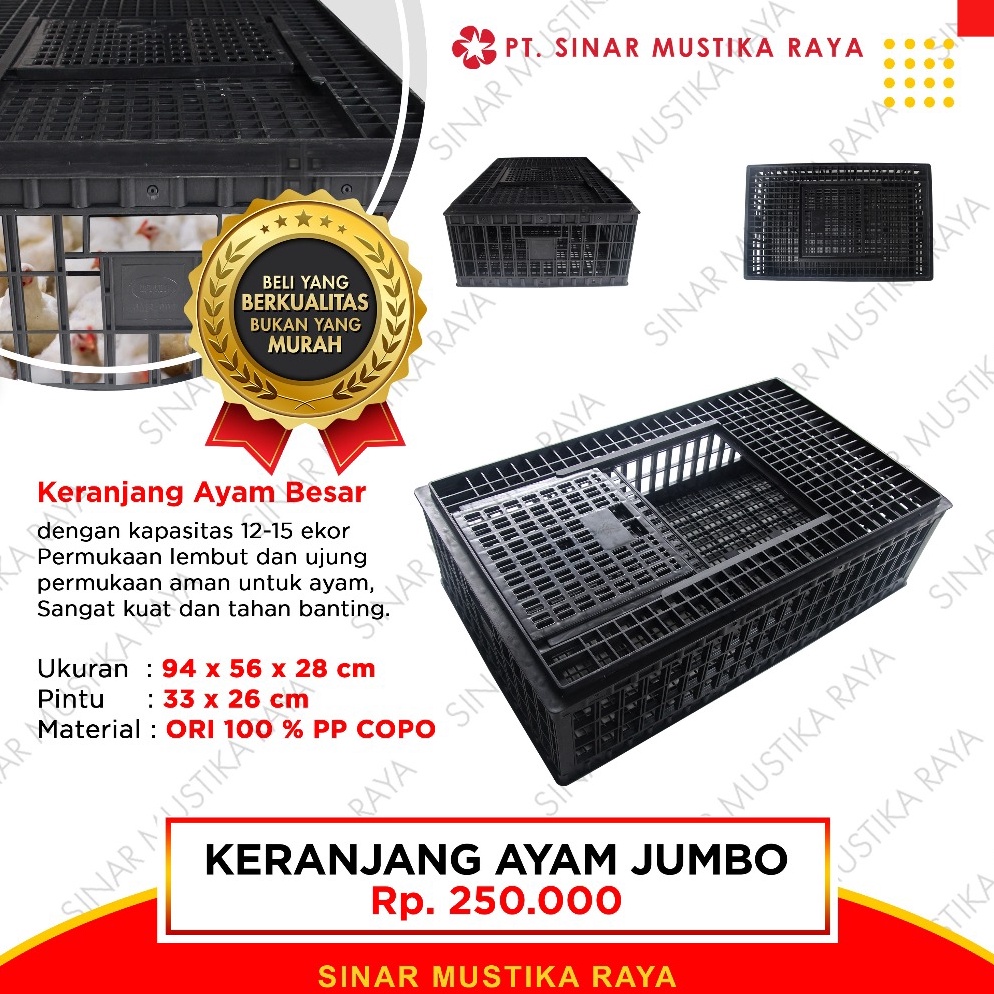 STOK TERBATAS Keranjang Kerambah Ayam Besar Jumbo Transport Panen Broiler Joper