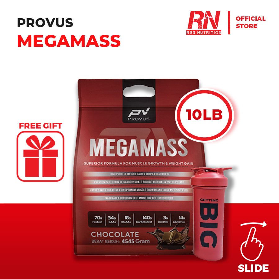 PROVUS MEGA MASS MEGAMASS MASS GAINER 4,5 KG 10LB 10LBS