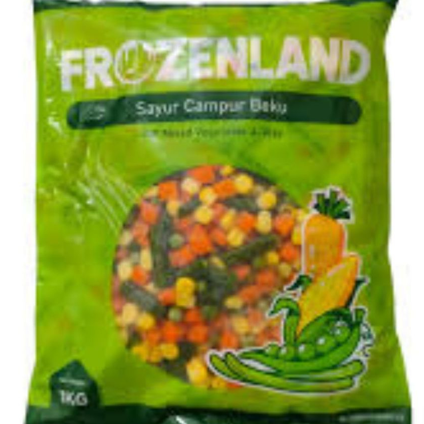 

Frozenland Mix Vegetable, Sayur Campur Beku, Kemasan 1kg