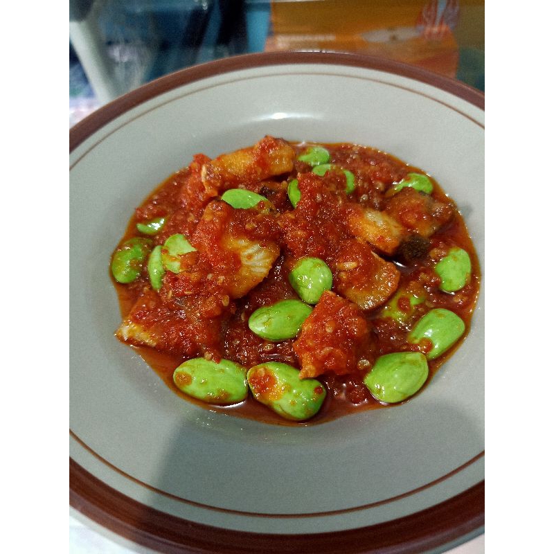 

sambel ikan asin jambal pete