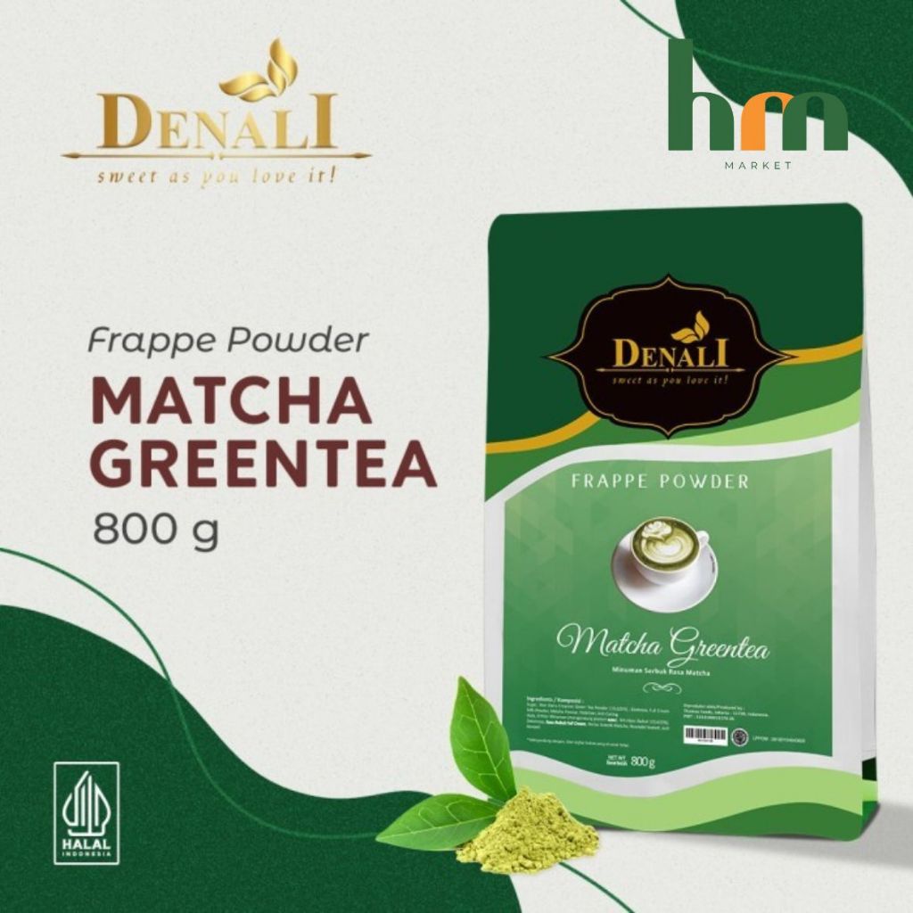 

Powder Matcha Greentea Denali 800gr