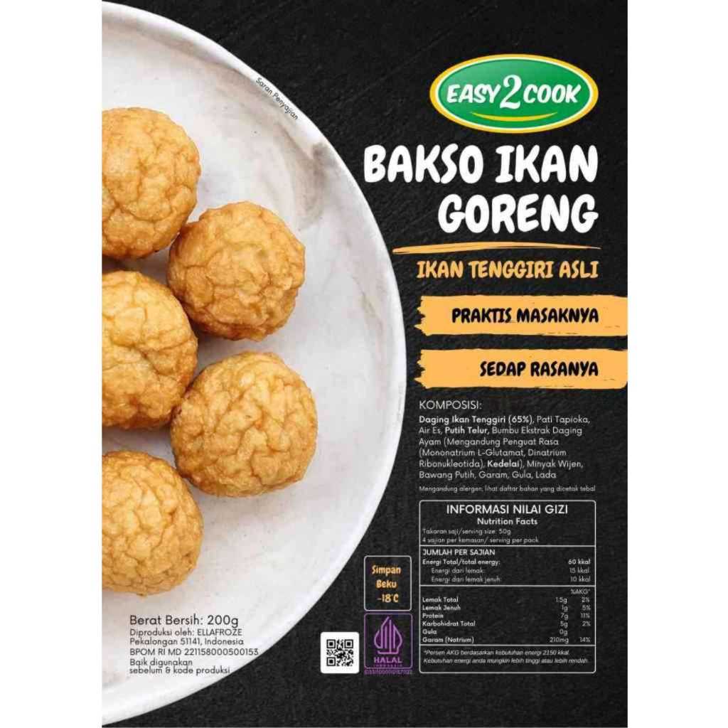 

E2C - Bakso Ikan Goreng (Tenggiri)