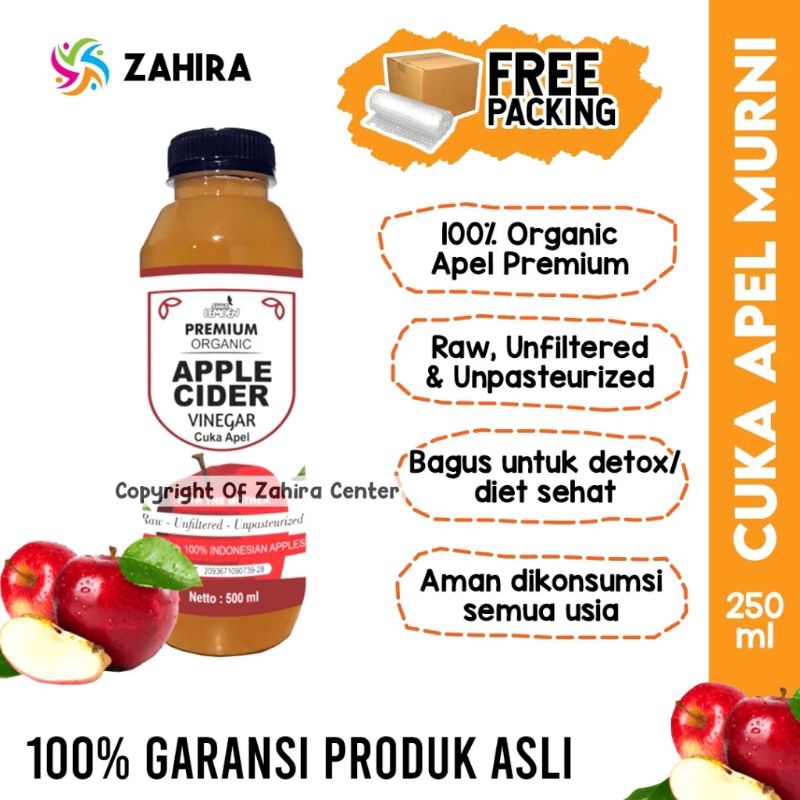 

Cuka Apel Premium Organic Cider Vinegar 250ml